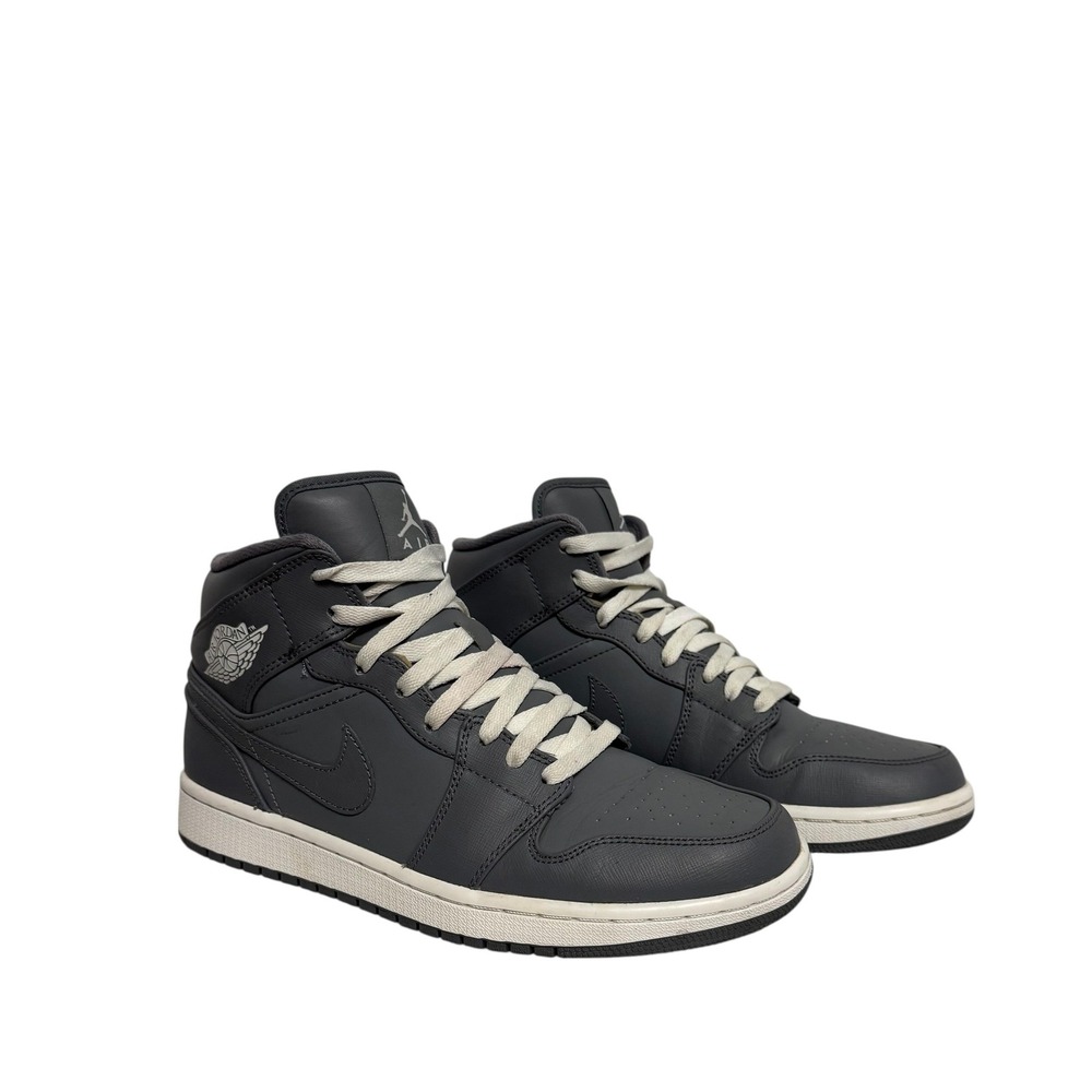 Nike Air Jordan 1 Mid Cool Grey Men Sneakers 554724-031 Mid Top Shoes